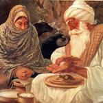 Baba Ji broke an onion and predicted to Mata Ganga (Guru Arjan's wife) that she will have a son who will break the heads of the 